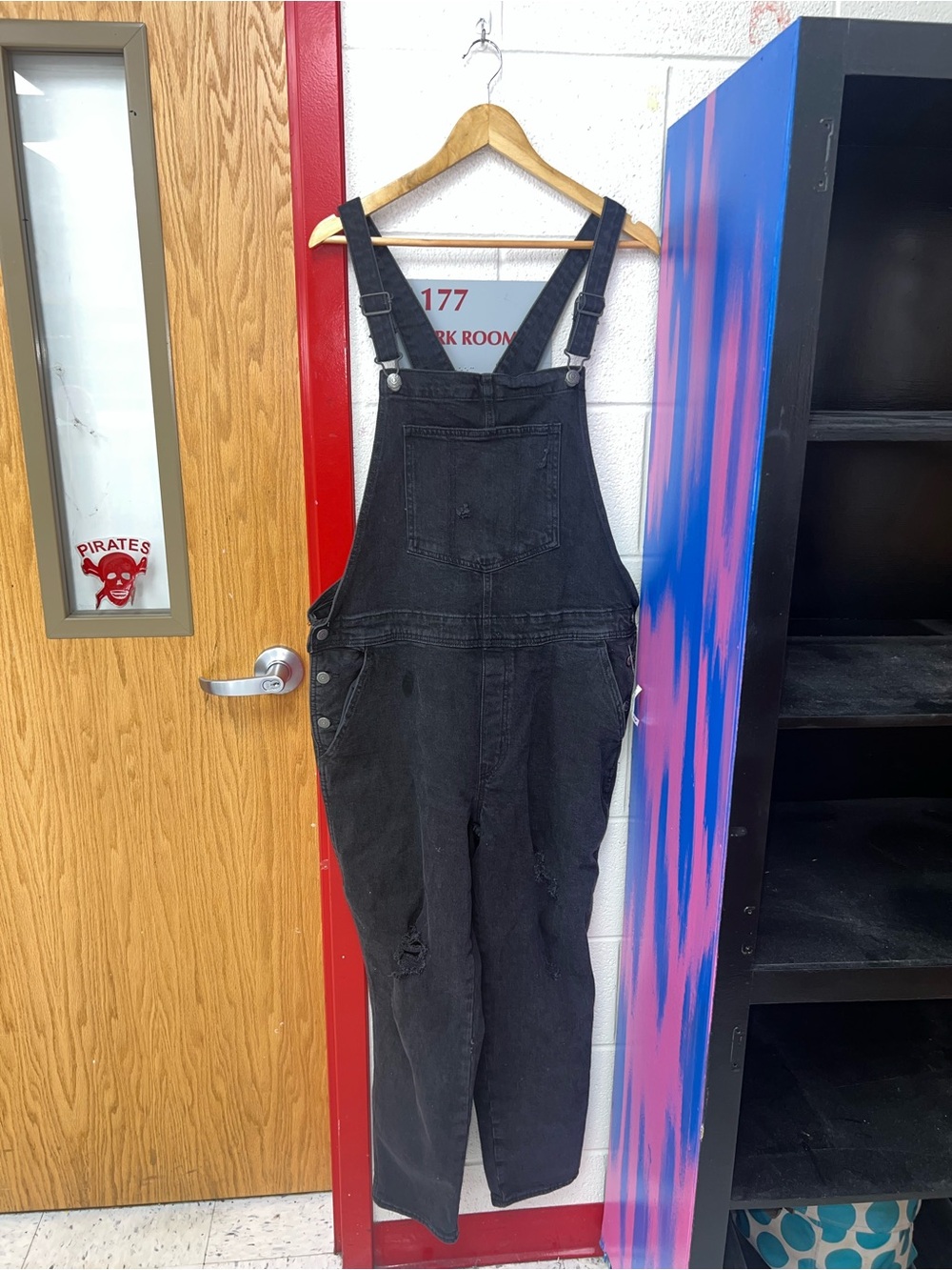 Old Navy Black Denim Overalls